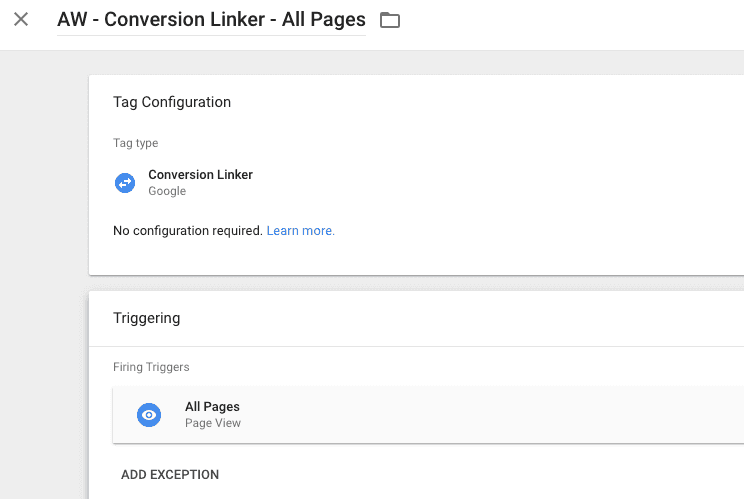 conversion linker